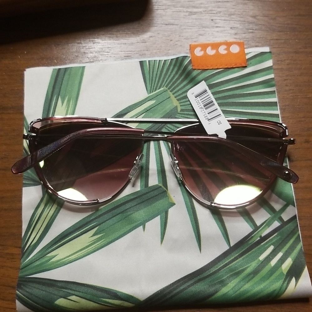 💕GARRETT LEIGHT💕 Zephyr Sunglasses ~ Plum Velvet Pink Blush Mirror Lens NWT - Picture 14 of 16